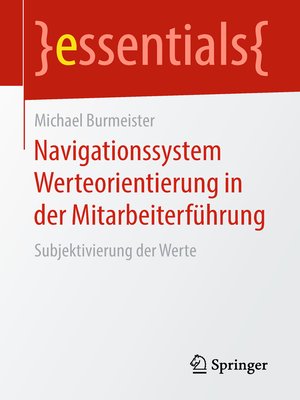 cover image of Navigationssystem Werteorientierung in der Mitarbeiterführung